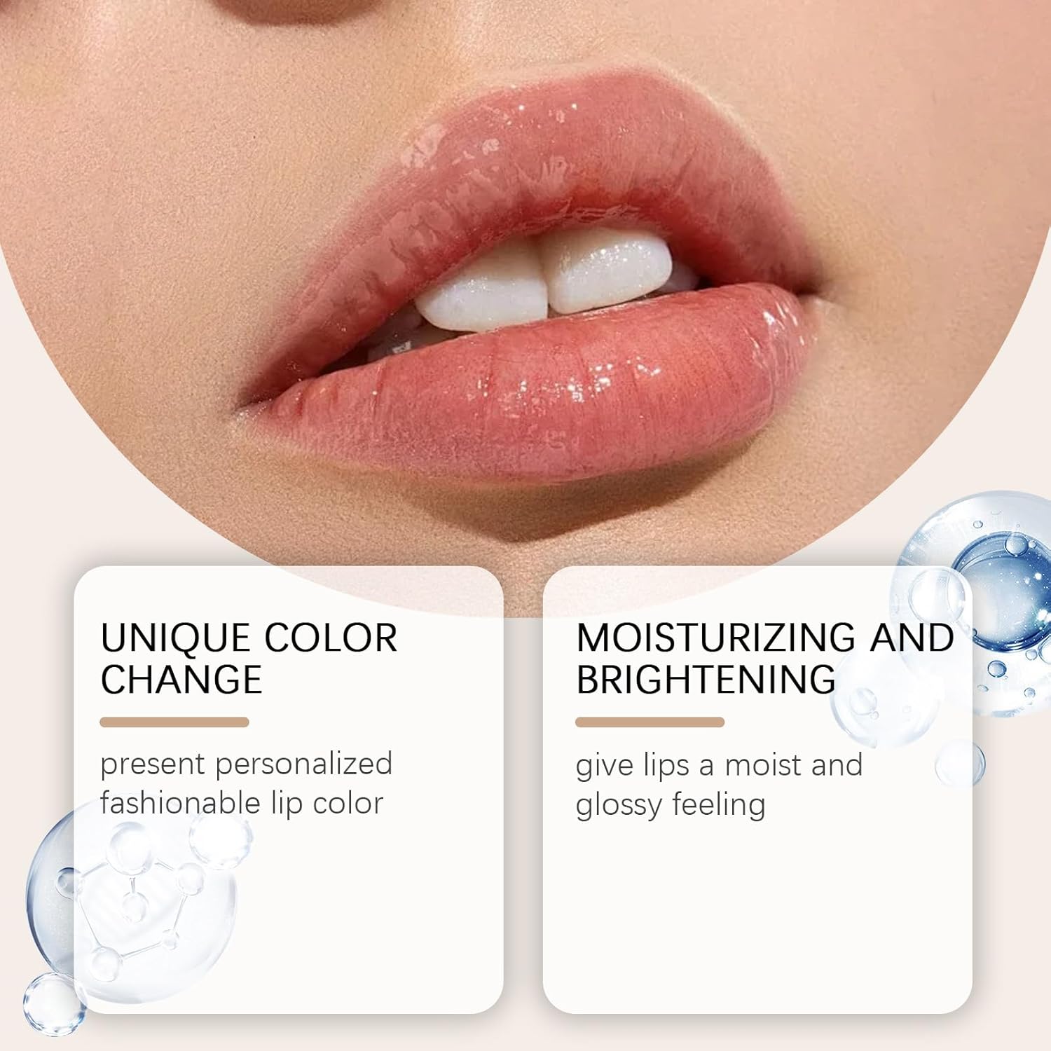 Transferproof Color Changing Lipstick for Women,Ph Lipstick Color Changing,Clear Lip stick That Changes Color,Long Lasting 24 Hours Moisturizing Glossy Shine Lip Gloss for Women (1pcs)