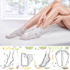 24 Pcs Fruits Beauty Foot Mask Bulk Hydrating Foot Moisturizing Socks Shea Butter Aloe Treatment Mask for Spa Kit Sleeping Skincare Gift Beauty Kits for Women