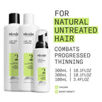 Nioxin Scalp + Hair Thickening System Kits | For Natural, Colored, & Damaged Hair With Light To Progressed Thinning | Strengthen & Boost Hair Density With Niacinamide & Biotin | 3 Month Supply