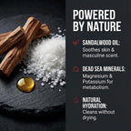 Dead Sea Collection Sandalwood Men’S Body Wash – 3 In 1 Body Wash For Men For Hair, Face & Body – Moisturizing Shower Gel With Dead Sea Minerals – Pack Of 2 (33.8 Fl Oz Each)