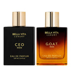 Bellavita Luxury Sigma Male (Ceo Man & Goat Man) Perfume Cologne For Men 2X100Ml Combo | Gift For Father'S Day | Cologne With Lemon, Lavender, Tonka & Agarwood Perfume