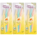 Tinkle Dermaplaning Tool 9ct, Dermaplane Razor for Women, Safe and Easy Peach Fuzz Remover, Eyebrow Trimmer with Protective Cover (3 Packs of 3), Stocking Stuffers