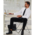 Alimens & Gentle Stretch Mens Dress Shirts Slim Fit Long Sleeve Casual Skinny Muscle Fit Wrinkle Free Button Down Shirt
