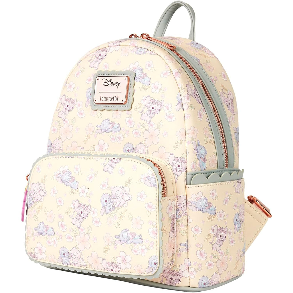 Loungefly Disney Cute Stitch Cherry Blossom Mini Backpack