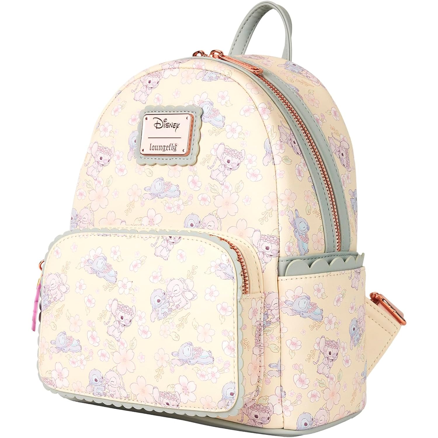 Loungefly Disney Cute Stitch Cherry Blossom Mini Backpack