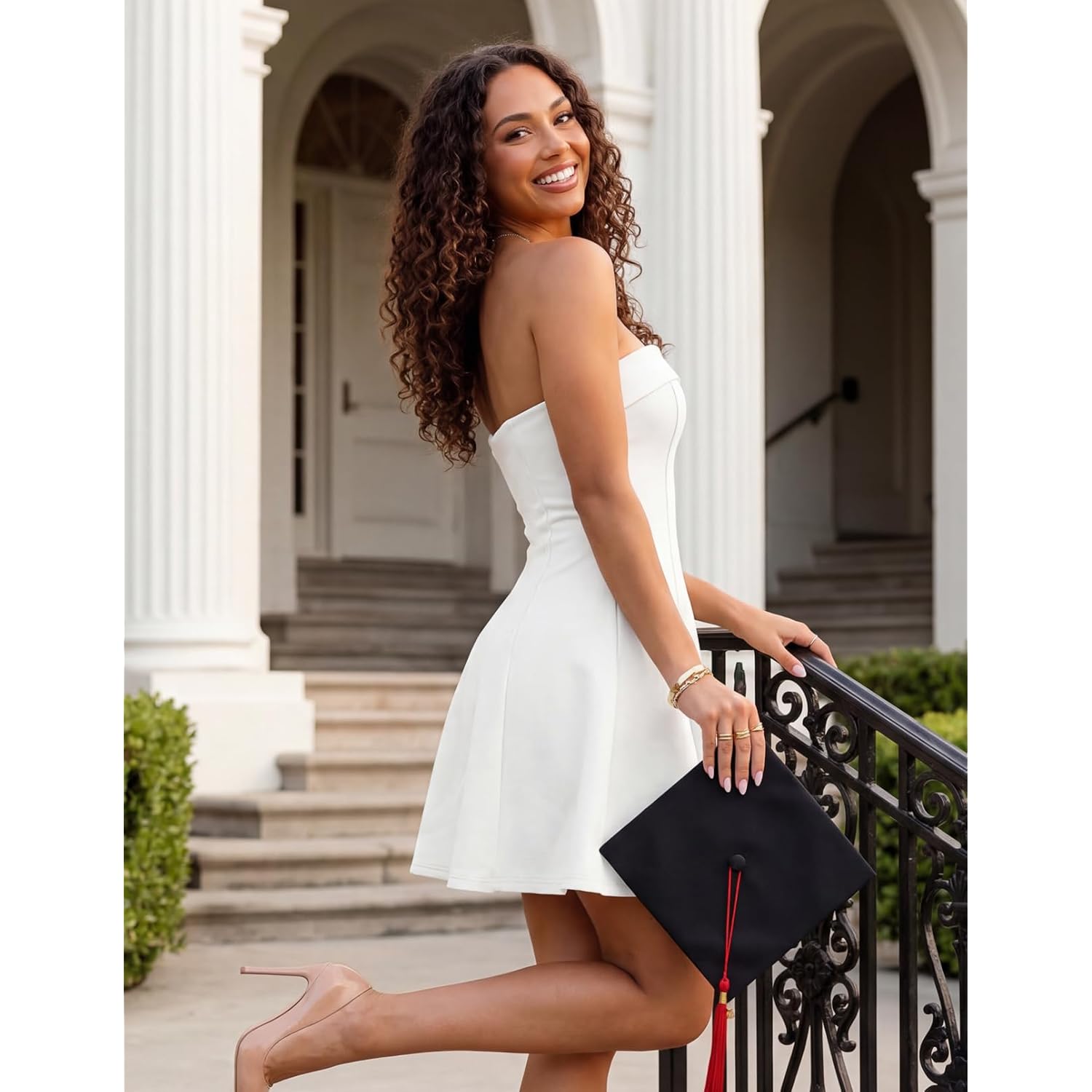 Merokeety Women'S Summer Strapless Tube Mini Dress 2026 Cute Spring Graduation Vacation Beach Birthday Party Short Dresses
