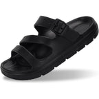 PIMIO Arch Support Sandals for Women Slip On Recovery Slides for Plantar Fasciitis Relief, Non-Slip Lightweight Slippers With Thick Cushion For Waking Foot Pain & All-Day Comfort