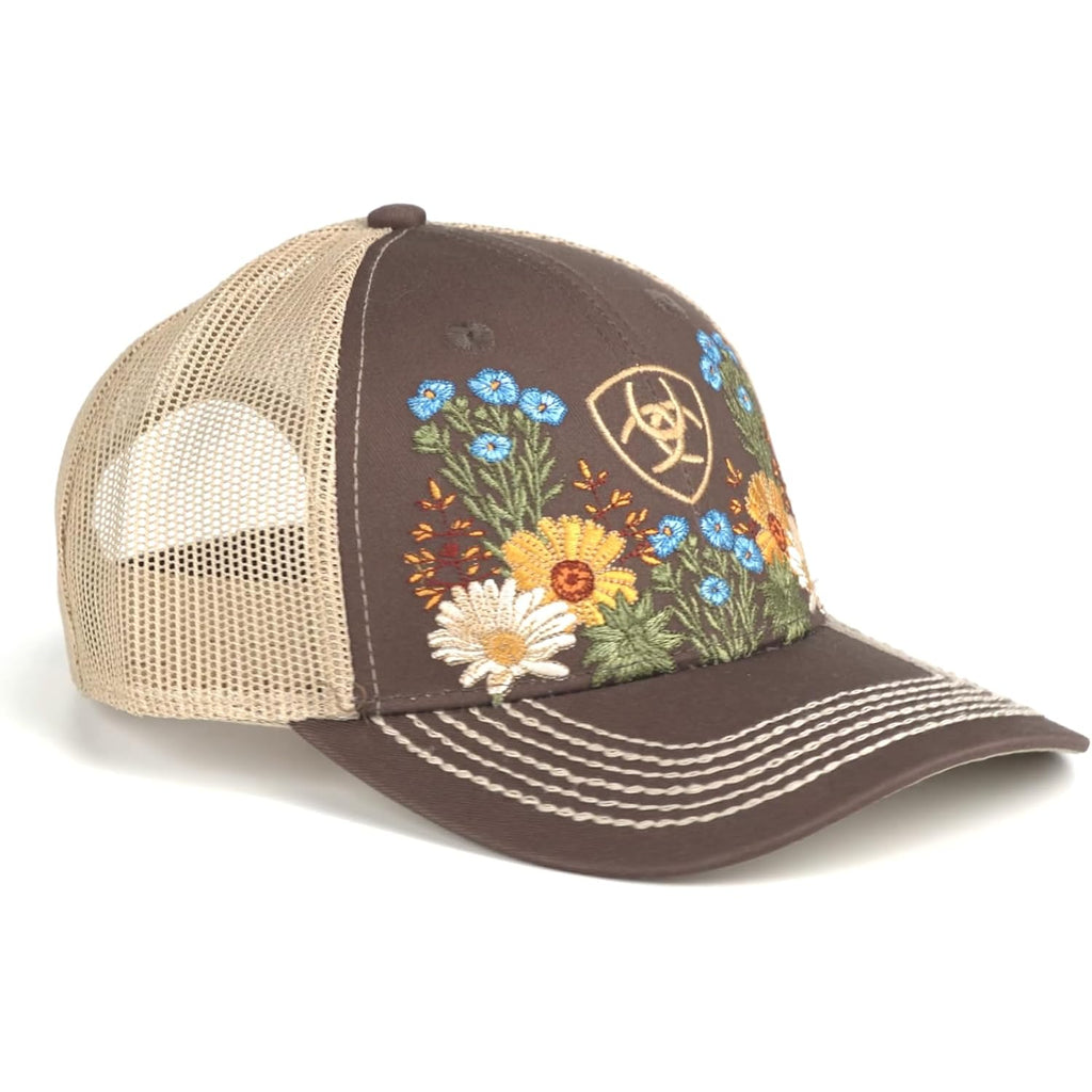 ARIAT Women's Vintage Flowers Cap, Brown