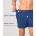 Bamboo Cool Men'S Underwear Boxer Shorts,Breathable Knit Boxers,Stretch And Relaxed Fit 4 Pack