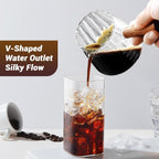 2 Pcs Espresso Measuring Cup 6 Oz, Espresso Glass Cups With Wood Handle, Milk Frothing Cup, Espresso Cup For Coffee, Milk, Tea Or Maple Syrup Serving