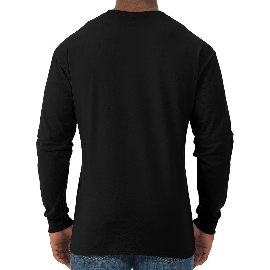 Jerzees Mens Dri-Power Cotton Blend Long Sleeve Tees, Moisture Wicking, Odor Protection, Upf 30+, Sizes S-3X