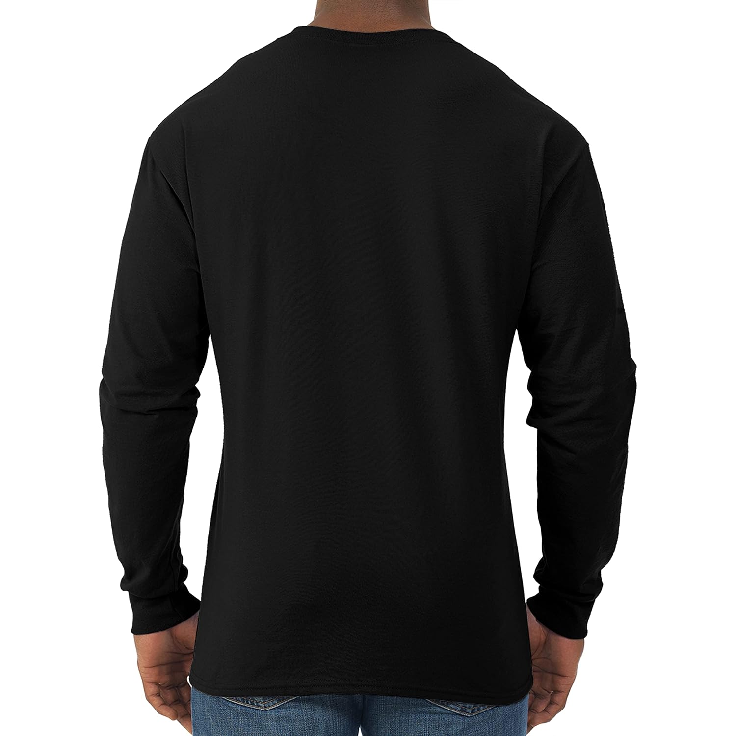 Jerzees Mens Dri-Power Cotton Blend Long Sleeve Tees, Moisture Wicking, Odor Protection, Upf 30+, Sizes S-3X