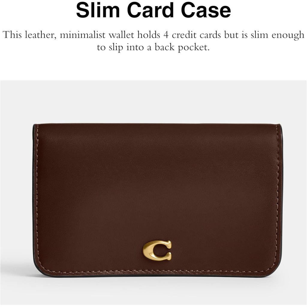 Refined Calf Leather Essential Slim Card Case