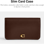 Refined Calf Leather Essential Slim Card Case