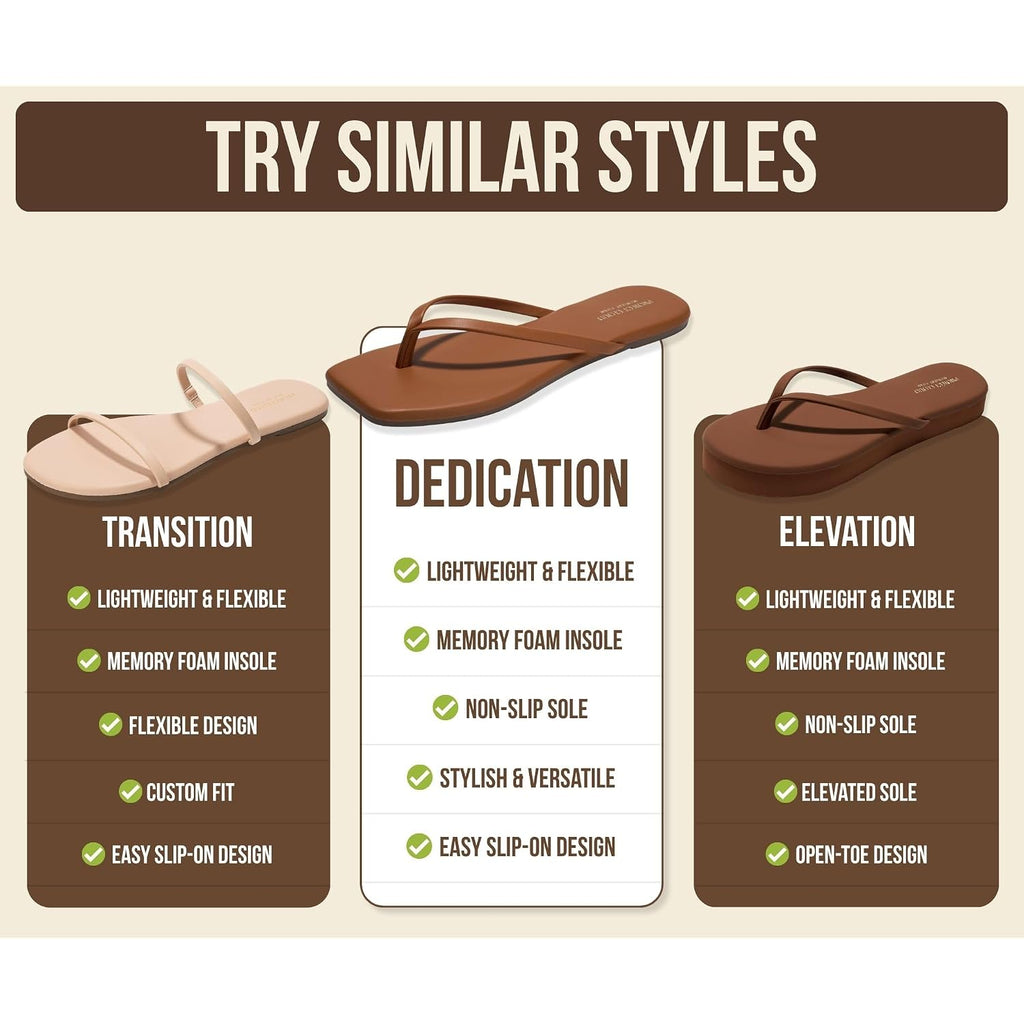 Project Cloud Square Toe Flip Flops For Women Footwear - Non Slip With Memory Foam Insole Beach Essentials Womens Sandals - Lightweight Thong Sandals Women (Dedication)