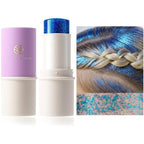 YOUNG VISION Body Glitter Stick, Chunky Mermaid Face Glitter Makeup, Mess-Free Long Lasting Hair & Body Shimmer Sequins for Siren Eyes Halloween Cosplay Festival Accessories - Ocean Blue