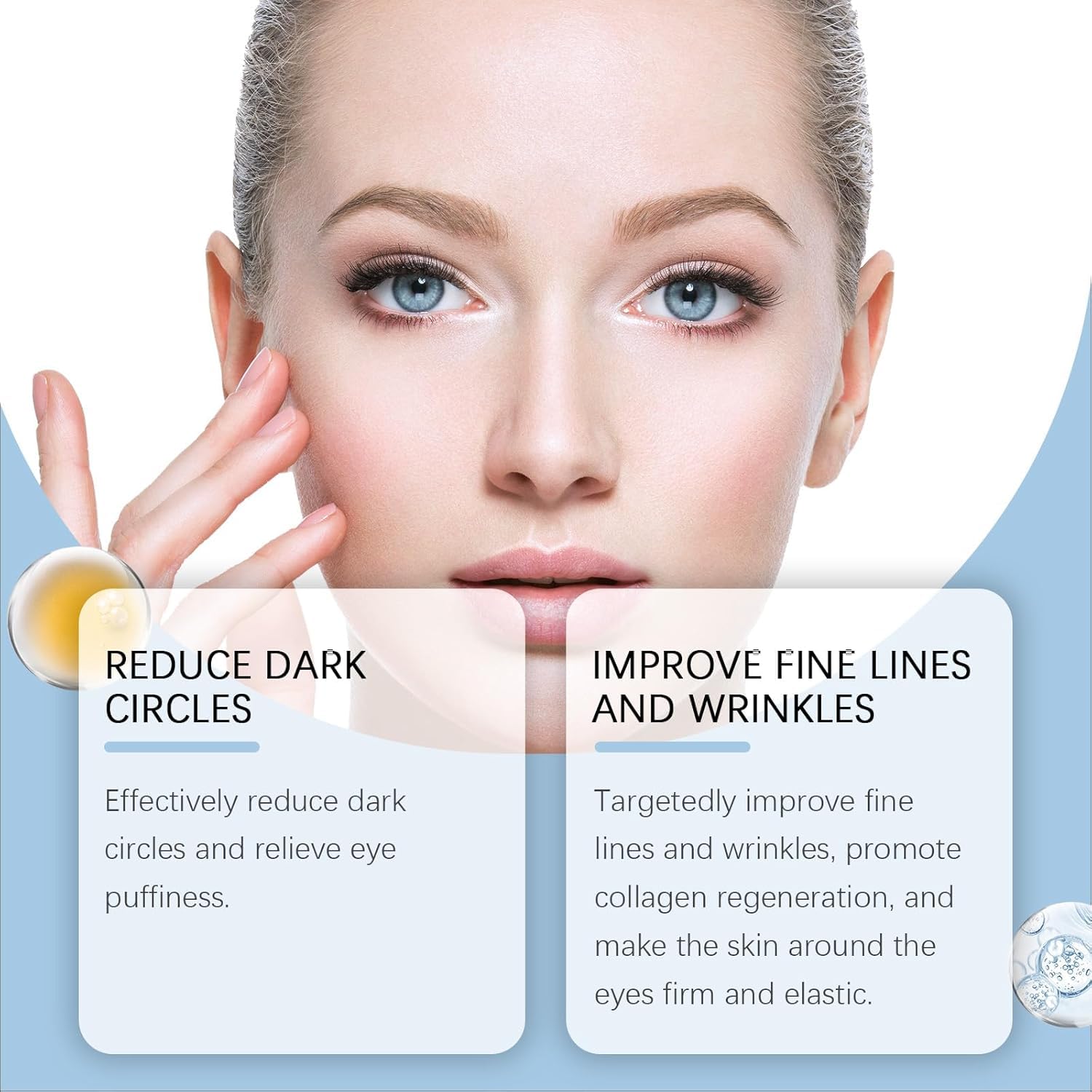 2-Pack Instant Firming Eye Serum – Under Eye Treatment For Puffiness, Fine Lines & Dark Circles, Lightweight Hydrating Eye Serum For Smoother & Refreshed Look