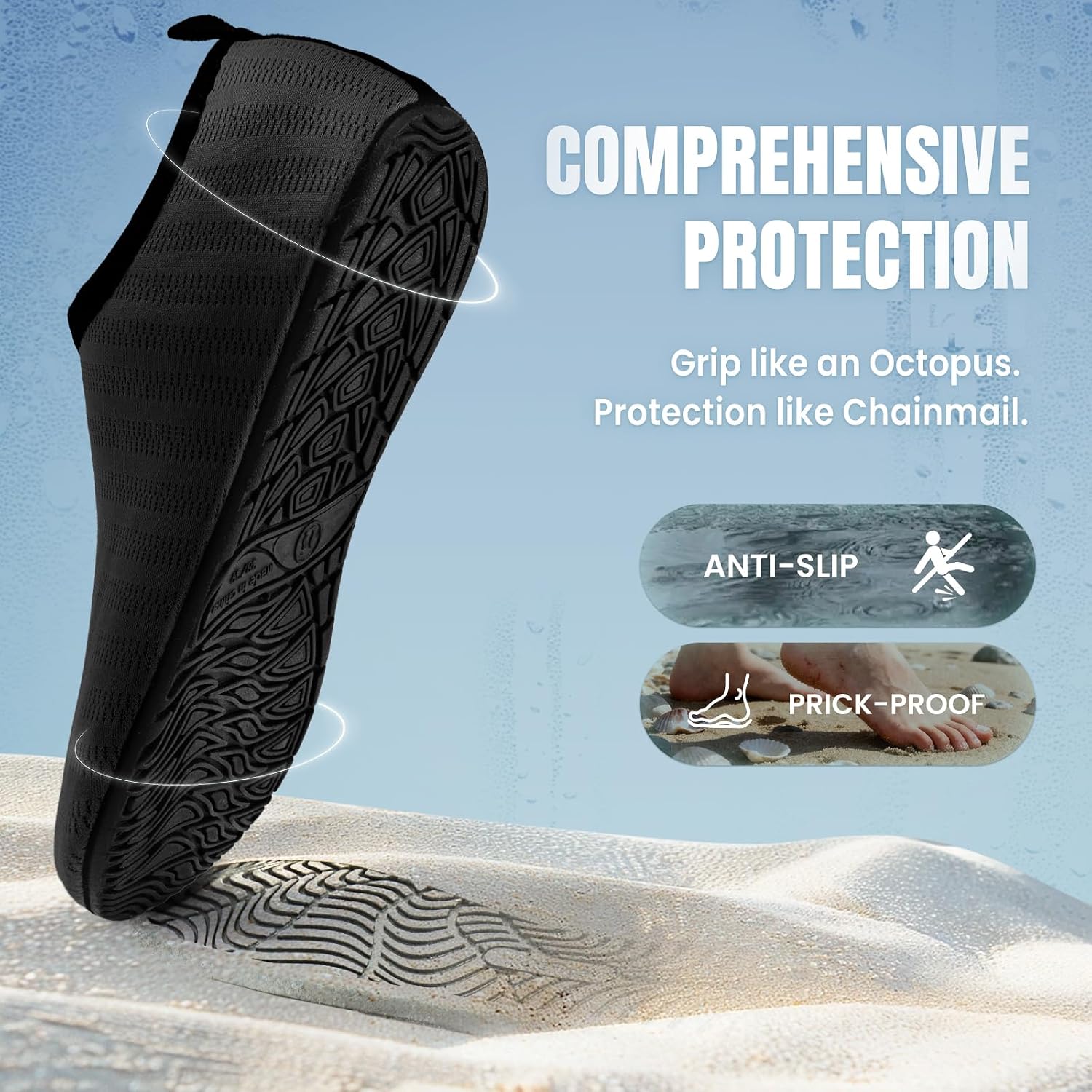 Iceunicorn Water Shoes Men Women Beach Swim Aqua Barefoot Socks Pool Quick Dry Yoga
