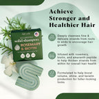 Kitsch Rosemary & Biotin Shampoo Bar - For Hair Growth, Strengthening, Thickening & Volumizing Shampoo for Women and Men - Free of Parabens, Sulfates & Silicones - Made in USA, 3.2 oz