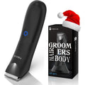 Manscape Trimmer for Men - No Nicks Electric Razor-Shaver for Balls/Pubic/Groin/Legs/Chest Hair Removal w/Light & Ceramic Blade, IPX7 Waterproof Full Body Hair Groomer USB-C Charging, Gifts for Men