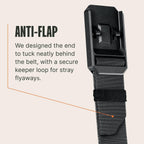 Groove Life Groove Belt Og - Men'S Work Belt - Stretch Nylon, Magnetic Buckle, Adjustable, Comfortable, Tactical, Edc