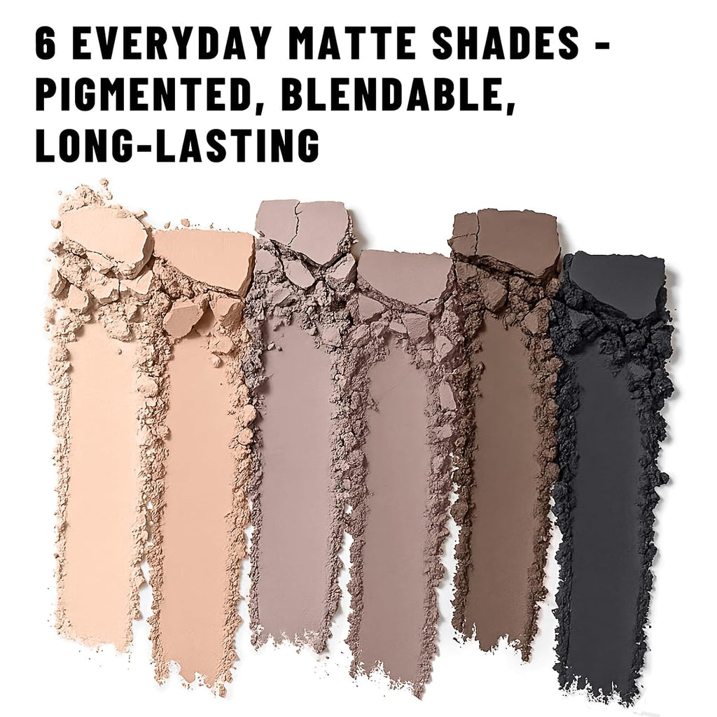 Susikeki 6 Colors Mini Eyeshadow Makeup Palette Neutral Nude Smoky Eye Shadow Taupe & Brown Matte Make Up Pallet With Mirror Highly Pigmented Long Lasting Waterproof Travel Size Gift Kit 01