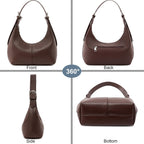 Hobo Bags For Women Soft Vegan Leather Crescent Shoulder Handbag Slouchy Tote Crossbody Purses