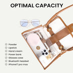 CLUCI Clear Bag for Stadium Events Crossbody Purses for Women Stadium Approved Clear Bag for Concerts Sports Festivals