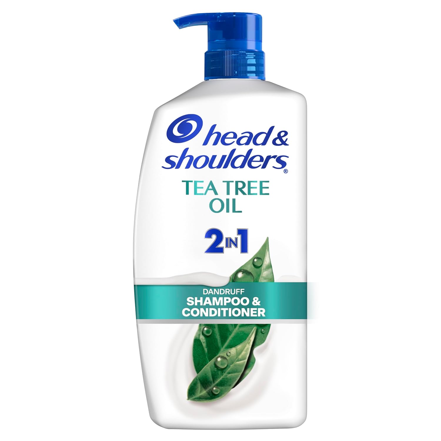 Head and Shoulders 2 in 1 Dandruff Shampoo and Conditioner, Anti-Dandruff Treatment, Tea Tree Oil for Daily Use, Paraben Free, 28.2 oz