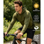 5 Pack Mens Upf 50+ Sun Protection Hoodie Long Sleeve Uv Spf Fishing Shirts Lightweight Running Rash Guard Sun Shirt