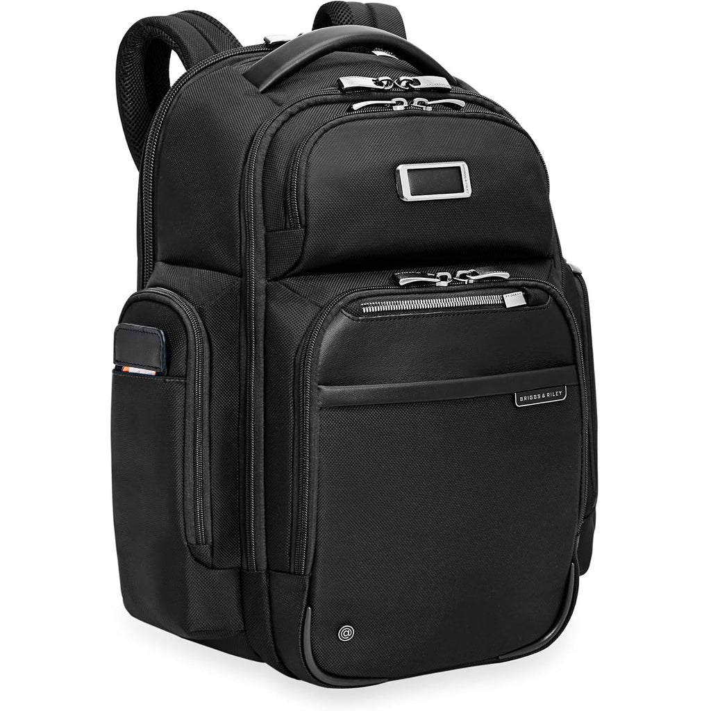 Briggs & Riley Large Cargo Backpack For Women & Men - Laptop Backpack, For Work & Travel, Spacious & Durable, Padded Straps, Fits Up To 17" Laptop - @Work Collection, Black