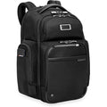 Briggs & Riley Large Cargo Backpack For Women & Men - Laptop Backpack, For Work & Travel, Spacious & Durable, Padded Straps, Fits Up To 17" Laptop - @Work Collection, Black