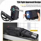 42L Carry On Travel Backpack With 4 Packing Cubes, Tsa Friendly | Flight Approved, Fits 17.3 Inch Laptop, Suitcase-Style Opening, Water-Resistant, Weekender Business Bag, Comfortable