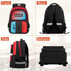 School Backpack For Boys - 3Pcs Gamer Boys Backpack With Lunch Box And Pencil Case For Kids Children Teens Elementary Middle School - Hfhtdc Video Game Bookbag 17″ Large Capacity
