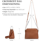 Befen Anti-Theft Crossbody Bag For Women Genuine Leather, Small Cross Body Shoulder Handbags With Rfid Card Slots