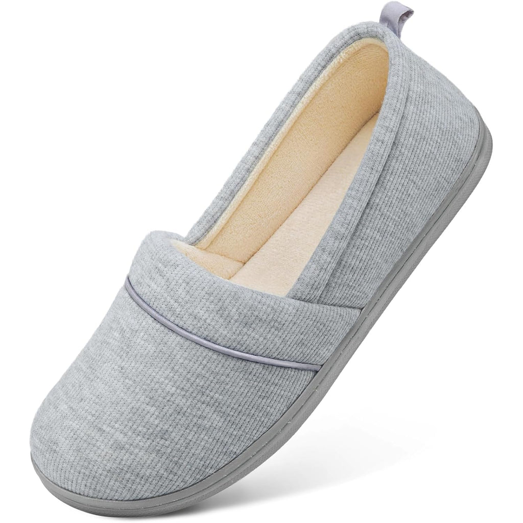 Hometop Women'S Comfy Loafer Slippers Lightweight Memory Foam Non-Slip Indoor House Shoes