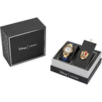 Citizen Ladies' Eco-Drive Disney Princess Snow White Gold Stainless Steel Case With Blue Leather Strap Watch And Pin Gift Set, Pale Gold Dial, Date (Model: Ga1079-41W)