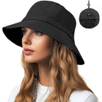 NPQQUAN Waterproof Quick Dry Bucket Hats for Woman Men Packable Foldable Rain Sun Hat Lightweight Hiking Hat