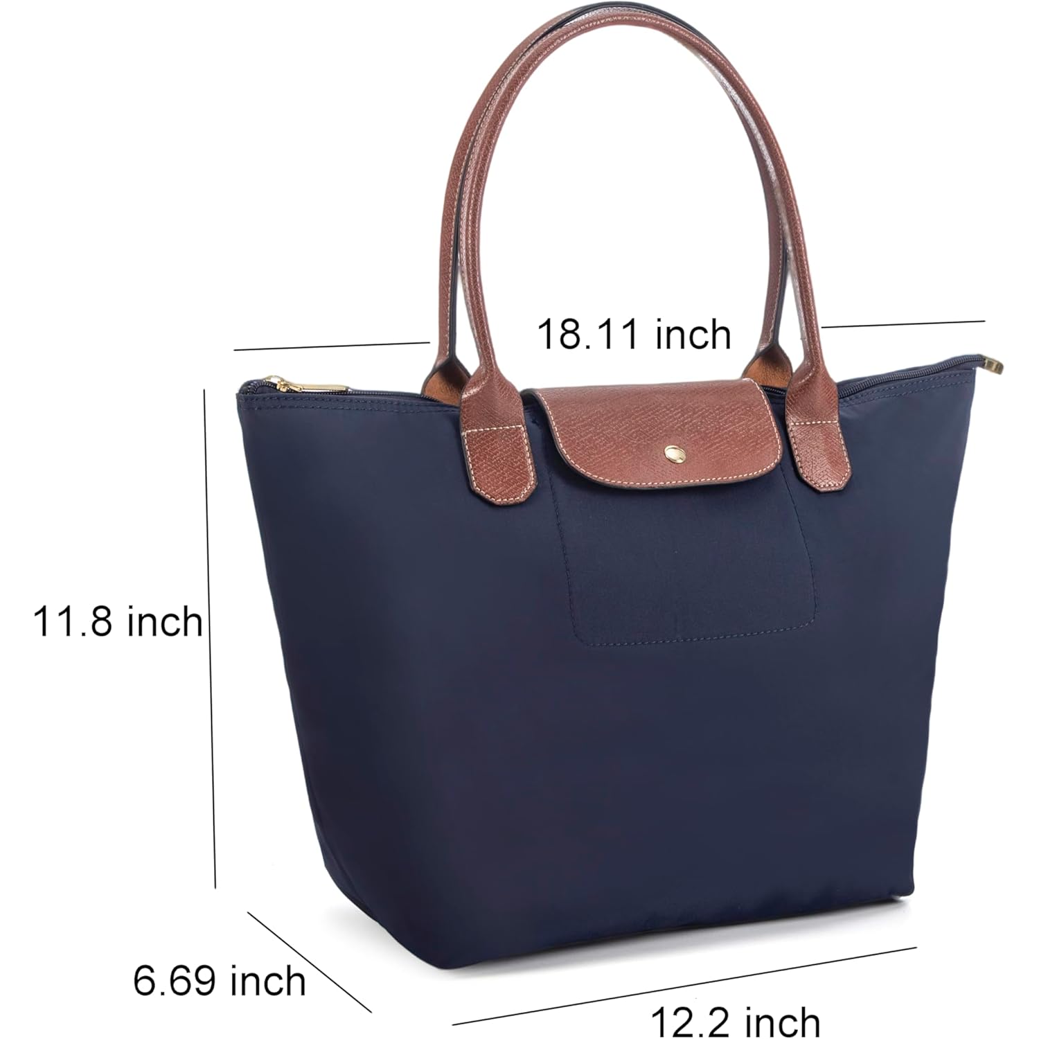 Tote Bag for Women Foldable Shoulder Bag Nylon Weekend Hobo Handbag