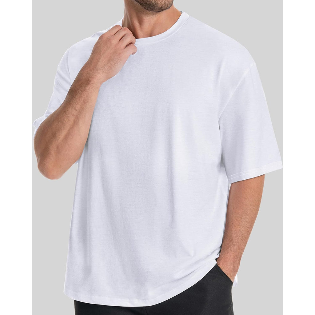 Rosemia Oversized Tshirts For Men Crewneck Graphic Tees Basic Short Sleeve Loose Fit Tops 2026