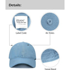 Zylioo Small Baseball Cap,Petite Size Ball Cap,Relaxed Little Sports Cap,Adjustable Fitted Golf Cap for Men Women