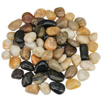 River Rocks, Decorative Ornamental Pebbles,Garden Landscaping Stones | Gravel Filler For Home Decoration Flower Bed Fish Tank Plants Vases Succulents