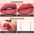 Black Matte Liquid Lipstick - Pure Black, Up to 16H Wear, Smudge Proof Transfer-Proof & Waterproof, High Pigment Lip Color for Goth, Cosplay, Halloween, 0.17 Fl Oz (Mystical Moment)