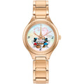 Citizen Women'S Eco-Drive Mickey And Minnie Mouse Take Paris, Mother-Of-Pearl Dial, Gold-Tone Stainless Steel Bracelet Watch (Model: Fe2103-52D)