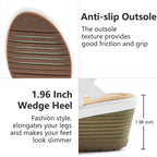 Aomigoct Dressy Womens Wedge Sandals: Comfortable Platform Work Sandals For Women 2026 - Casual Walking Wedding Shoes