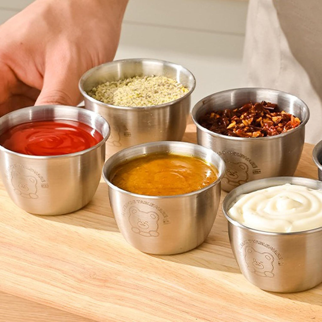 Stainless Steel Food Storage Containers Metal Food Storage Containers Leakproof Silicone Lids, 1Pcs Stainless Steel Seasoning Box Household Seasoning 1Pcs