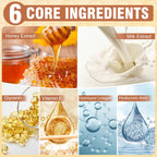 TEAWOO 18 Pairs Moisturizing Hand & Foot Masks with Honey, Milk, Vitamin E & Glycerin, Intensely Hydrating Foot Mask for Dry Cracked Feet, Moisturizing Socks for Cracked Heel Treatment