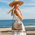 Leather Crossbody Bag For Women, Multiple Compartments For Everyday & Travel