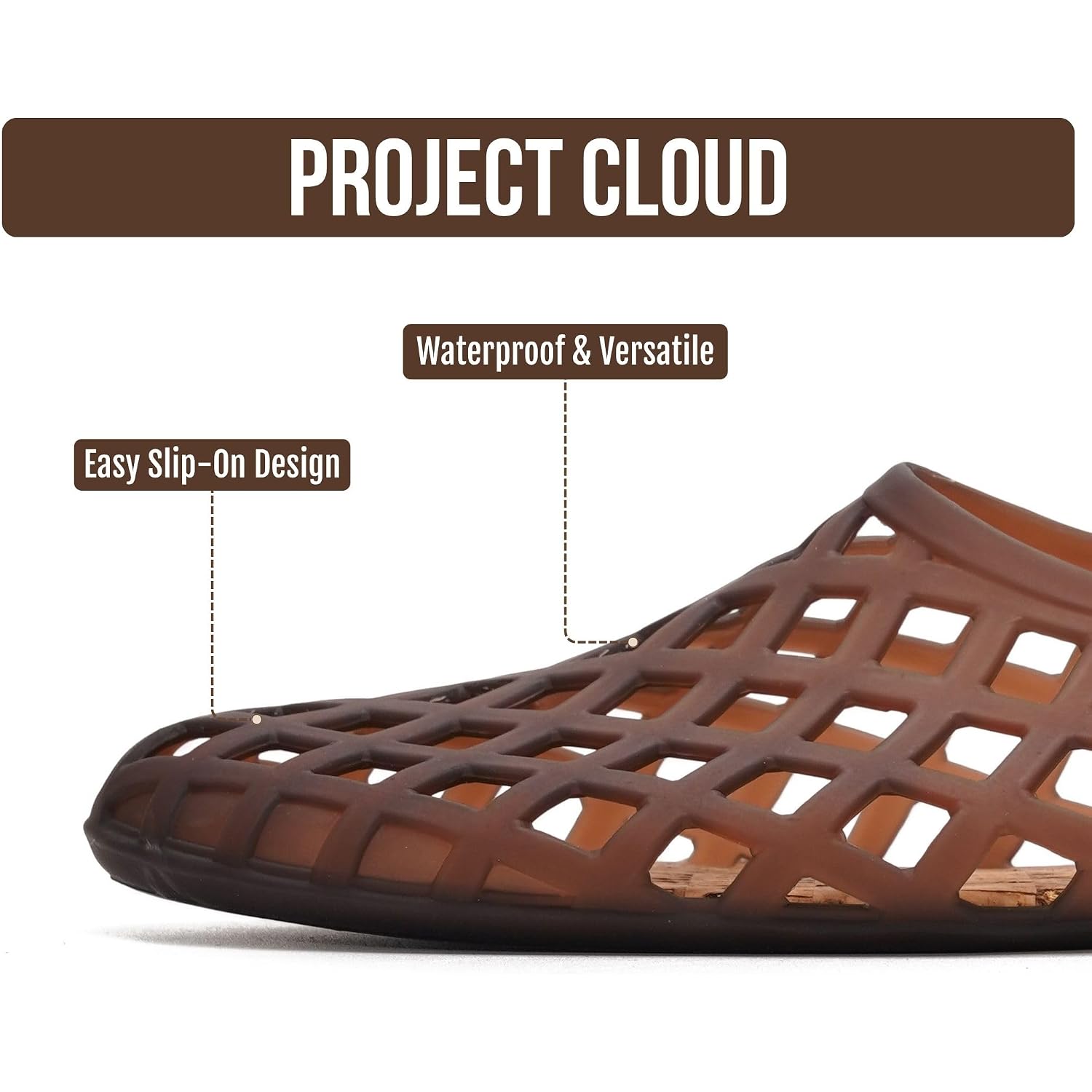 Project Cloud Jelly Shoes Women - Lightweight & Water-Resistant Women'S Flats Sandals - Non Slip Womens Shoes - Perfect Summer Jelly Flats For Women 2026 (Jellz)