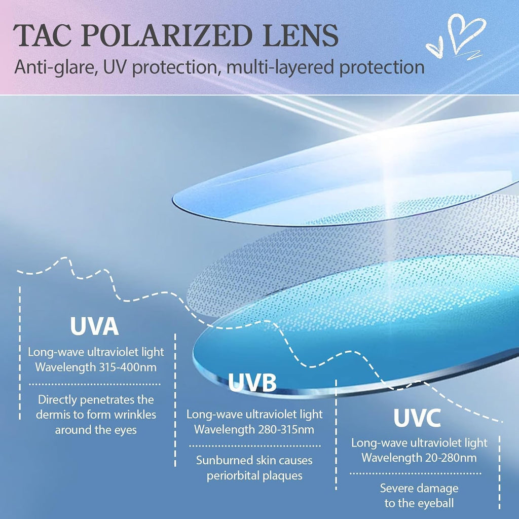 Myiaur Polarized Fit Over Glasses Sunglasses for Women Men, Over Sunglasses with UV400 Protection Anti Glare for Driving A02 Transparent Purple/Grey Lens